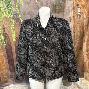 Christopher & Banks Monochrome Patterned Blazer